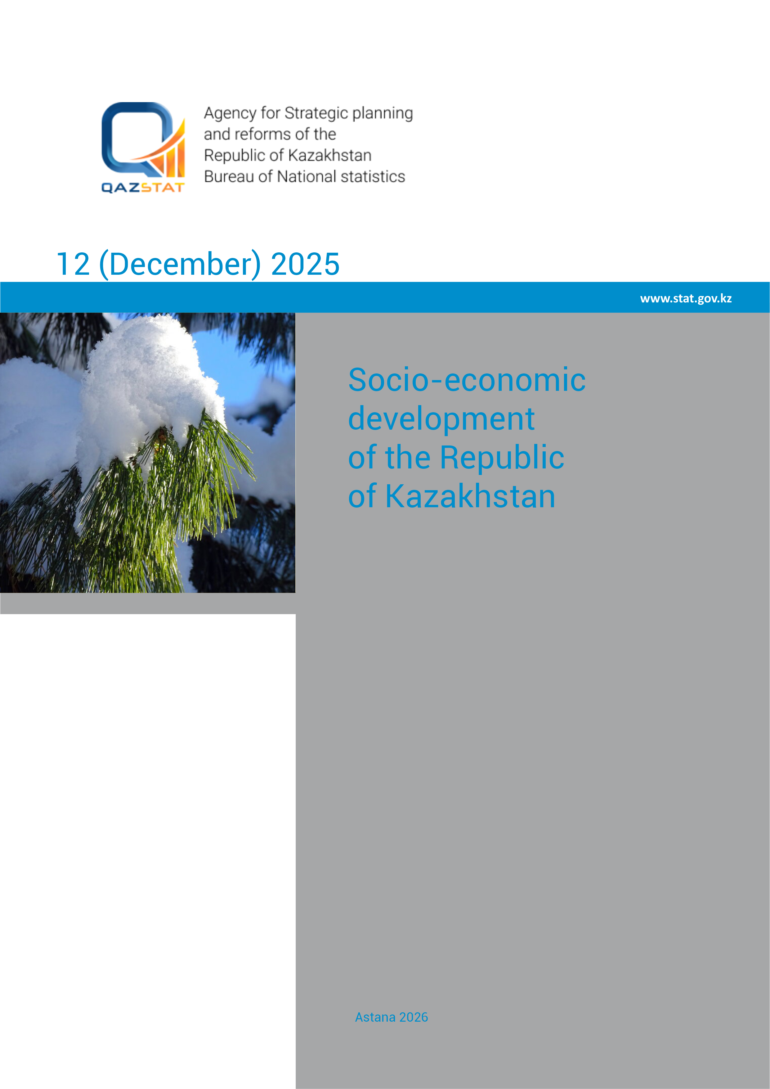 Socio-economic development of the Republic of Kazakhstan